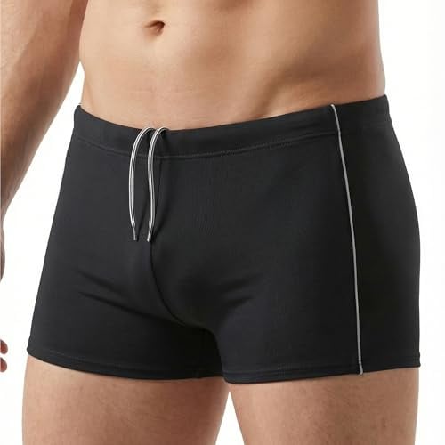 MANA MANA Maillot de Bain Homme Short Piscine Homme Séchage Rapide Résistant au Chlore Taille Élastique avec Cordon Ajustable Short de Bain Homme Grande Taille pour Natation Plage Vacances