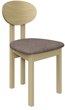 Mirjan24 Esszimmerstuhl Kizeko III, Polsterstuhl, Rahmen aus Buchenholz Gepolsterte Sitzfläche aus Stoff Stuhl für Arbeitszimmer Esszimmer Küchenstuhl (Sonoma/Hygge 20)