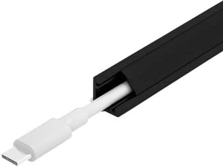 Cable Raceway Corner Concealer Trunking for Wall Floor Baseboard Ceiling - Cable Management Channel for TV Cables and Wire Covers,White,A10(Black,A20)