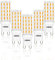 LEDGLE G9 LED Lampadine 6W, 54-LED SMD4014, Non Dimmerabile, Angolo di Fascio di 360 ° 420 Lumen Pari ad Alogene da 60W per l'illuminazione Lnterna 2800K-Bianco Caldo, Confezione da 5