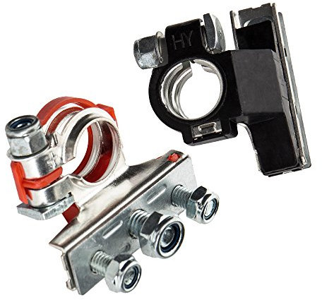 Connettori/Morsetti terminali della batteria, negativi e positivi, in rame, a 3 vie, 12V, per autoradio, van, camper