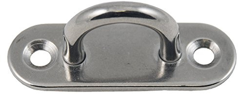 Docks gmar31 Set 2 Plattenspieler zu Auge – Edelstahl – 360 kg – Durchmesser kabellos 5 mm – Stichmaß 12 mm – Maße Platin 45 x 15 mm, grau, 2-teiliges Set