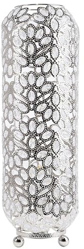 Stehleuchte Metall silber Laternenform marokkanisch orientalisch Blumen Volta