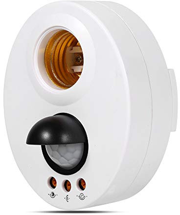 lampadinatore di movimento IR a raggi infrarossi, luce notturna risparmio energetico E27 LED disattivato per accensione automatica lampadine bulbo 110-250V Base sensore por