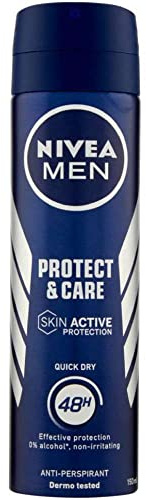 3er Pack - Nivea Deospray Men - Protect & Care - 150 ml