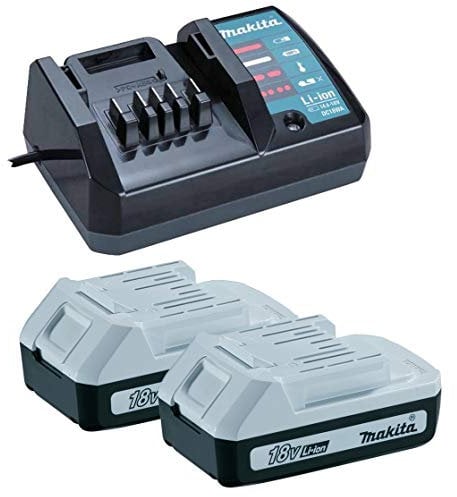 2 X Makita BL1815G 18v G-Series 1.3ah Lithium Ion Battery + DC18WA Charger