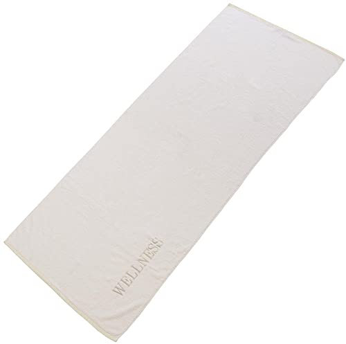 aqua-textil Wellness Saunatuch Doppelpack XXL 90 x 220 cm Uni weiß Baumwolle Frottee Sauna Handtuch Strandtuch