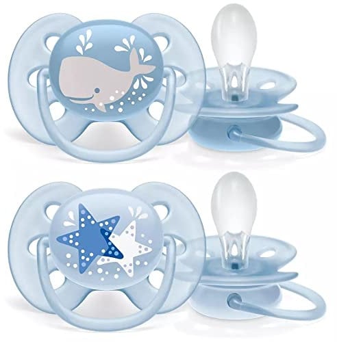 Philips Avent Ultra Soft Schnuller 2er Pack - BPA-freier Schnuller für Babys von 6-18 Monaten (Modell SCF223/03)