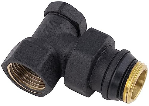 Coude de Réglage de Chauffage Noir Mat mâle femelle 15x21 (1/2) NOYON & THIEBAULT