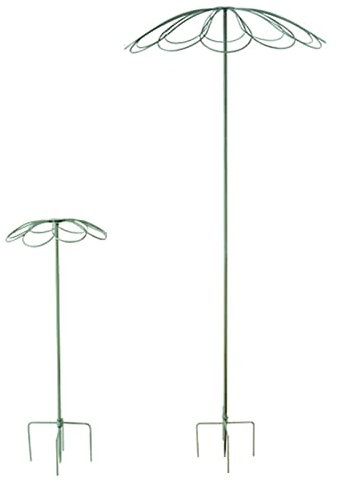 Garten-Obelisk Aus Metall, Dekoratives Rankhilfe, Klettergerüst Rankgitter, Schmiedeeiserne Schirm-Blumenstütze, for Innen- Und Außenreben, Pflanztöpfe Und Blumenbeete, 2 Stk ( Color : Vintage green )