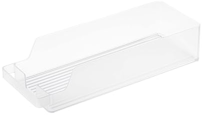 Yamazaki 5766 TOWER Fridge Organizer, white, PS Resin, Minimalist, 14 x 37.5 x 8.2 cm