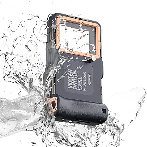 FiTSTILL Blue 15M Waterproof Phone Case Universal Diving Case Underwater Phone Pouch for Swimming Snorkeling for iPhone 15 14 13 12 11 Pro Max Samsung Huawei Google One Plus Xiaomi LG