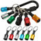 Aoebwpwi 6Pcs Upgrade 1/4 Hex Shank Aluminum Alloy Screwdriver Bits Holder Keychain Drill Screw Adapter Change Portable