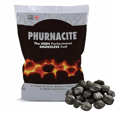 Multi-Purpose Smokeless Coal - High Performance 20kg Home Fire Coal for Multipurpose Stoves, Room Heaters, Boilers & Cookers. Heat Out-put For Up To 18hrs