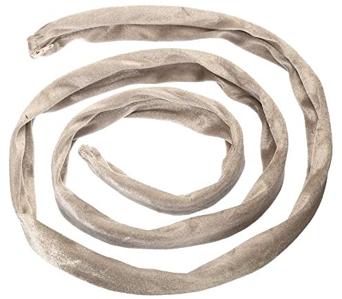 PATIKIL 70.9 Pouce Lustre Chaîne Couverture, Chaîne Protection Manchon Lavable avec Fermeture à Glissière pour Lustre Éclairage Fils, Abricot