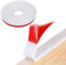 Cinta autoadhesiva para Muebles, Forma U Cinta de Madera Cantos, TPE Flexible Protector de Bordes Plegable Cinta de Chapa para Protección y Reparación de Gabinetes de Mesa, Blanco, 5M * 16mm