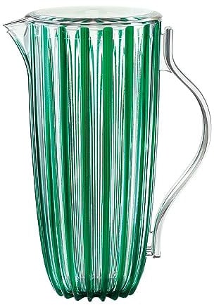 GUZZINI - Carafe Dolcevita, Bio-Based Plastic, Emerald, 19,5x13xh27, Émeraude