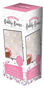 Bubbly Bounce Fun Trinkspiel für Partys, Ping Pong Fling Toss Bubble Bounce – 6 Gläser und 3 Bälle