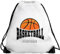 Eurofoto Turnbeutel mit Namen und Motiv mit Basketball | Sport-Beutel mit Hobby personalisiert | Gymbag mit Wunschnamen