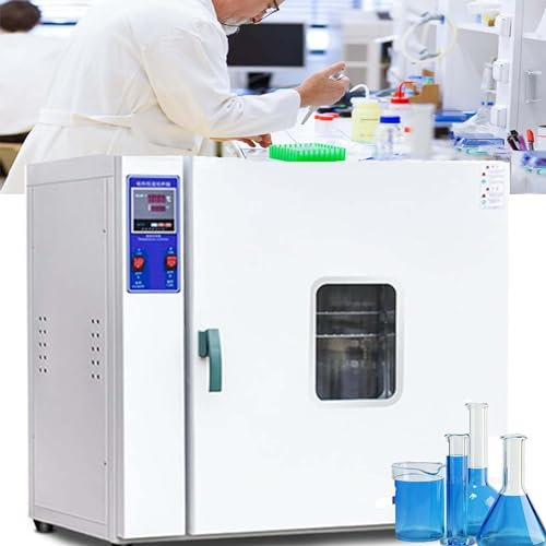 DPDZSW Four De Séchage à Convection à Air Forcé Numérique De Laboratoire, Four De Séchage électrique à Température Constante, Vitesse De Ventilateur Réglable,StainlessSteel-15.6L