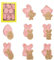Set di 8 stampini pasquali, per biscotti, Pasqua, fai da te, per uovo di Pasqua, per bambini, stampini per biscotti pasquali, per Pasqua, coniglietti pasquali, per fai da te