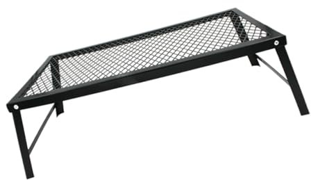 Toddmomy Räuchergrill Außengrill tragbarer Grill Grills im Freien Kleiner Grill Tischgrill Holzkohlegrill Grilltisch Anti-Rost-Picknicktisch Klapptisch aus Eisen Falten Lagerregal
