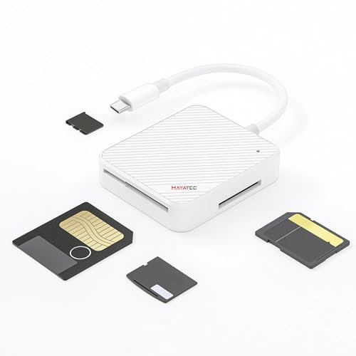 HAYATEC Smart Media SM Memory Card Reader TYPE C USB XD M2 SD SM for Cameras Supports Card TYPE C