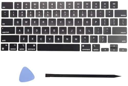 Ersatz-Tastatur-Set mit Tastenkappen und Werkzeug, passend für MacBook Air 13,6 Zoll Modell A2681 EMC 4074 MLY33LL/A MLY43LL/A 15,3 Zoll Modell A2941 EMC 8301 MQKW3LL/A (M2) Mitte 2022 2023 Jahr