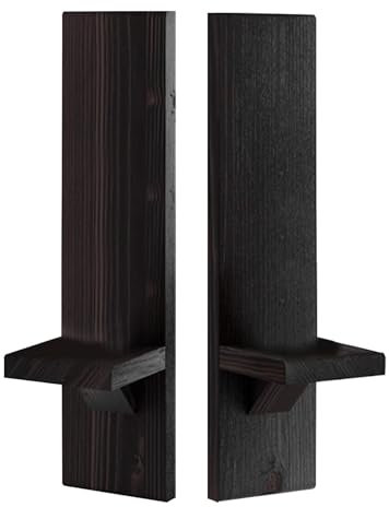 Eoixuqba Portavelas de Pared para Pared, candelabros de Pared de Granja para Montaje en Pared, 2 Unidades de Soportes de Pared rústicos para Velas de Pilar,