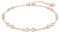 Swarovski Remix Collection Strand, Rundschliff, Weiß, Roségold-Legierungsschicht