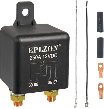 EPLZON 250A 250 AMP 12V DC 4 Polig SPST Auto Relais Batterie Trennrelais LKW Motorstarter Relais für Car Auto Motorrad Truck Marine RV