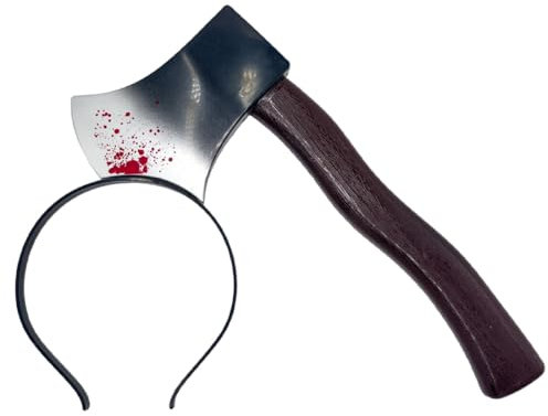 UENXRXE Fascia Per Halloween In Plastica Finta,Per Sanguinamento Con La Testa,Forbici e Accessorio Divertente Per Costume