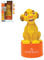 LEXIBOOK, Disney El Rey León, Luz nocturna Simba con altavoz para la habitación de los niños, luz suave, a pilas, amarillo/naranja, NS01AN