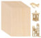 Basswood Sheets 200x100x1.5mm Thin Plywood Sheets Craft Wood Boards 10 Pcs Unfinished Wood Sheet for Crafts Model Making DIY