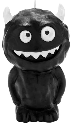 H:) PPY life Kerze figürlich Monster mit Spruch Stärke | Kerze in Monsterform, Höhe 7,5 cm, in Geschenkbox | lustiges Geschenk, witzige Deko, Halloween, Kindergeburtstag | 74169