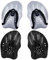 2 Paia Palette Nuoto Piscina, Palette Nuoto Regolabili per Adulti e Bambini, Strumenti di Allenamento per le Mani in Silicone, Unisex, ideale per gli Esercizi in Piscina
