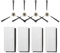 4 Brosses Latérales + 4 Filtres HEPA, Compatibles Avec Les Aspirateurs Robots Lefant, Séries M210, N1 OKP K2(M210 210B 213 N1)