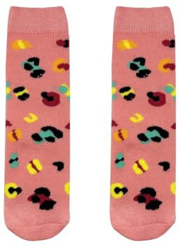 Squelch Welly Socks per bambini Stivali di gomma Wellington Stivali da pioggia, Rosa leopardato., 7-11