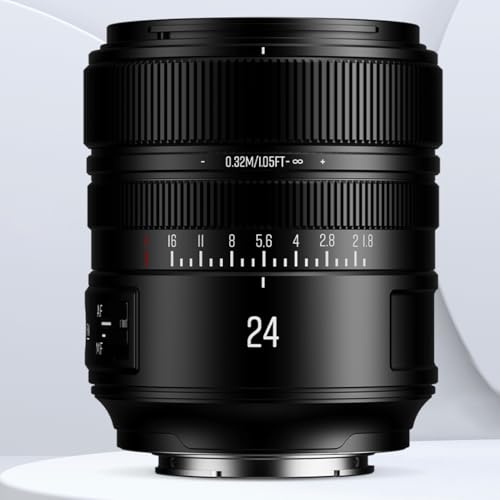 Brightin Star AF 24mm F1.8 Vollformat-Weitwinkelobjektiv mit automatischer Fokussierung – für E Monturen – mit STM Motor, de-clicked Blendenring und Super IMC Beschichtung