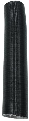 Voyoo Diesel-Hilfsheizung Flexibles Aluminium-Kanalrohr Für 5KW-Heizung Schwarz 75mm, 100cm Lang Nach Dem Dehnen