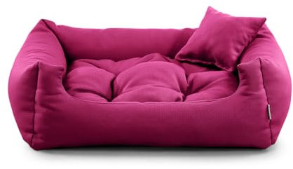 Gutekissen® Stoff Hundebett Hundeliege Hundekissen Hundeliege Hundeliege Hundeliege - Langlebige Materialien und hohe Qualität NEO (M - 80x65, Pink)