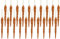 Christmas Concepts® 12cm Glitzereiszapfen-Dekorationen - Luxus-Christbaumschmuck (Kupfer, Packung mit 20)
