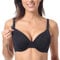 Gratlin Women's Full Cup Lightly Lined Plunge Underwire Maternity Nursing Bra Black 36G
