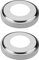 MroMax Escutcheon Plates Replacement Ladder for Pool Handrail Round Stainless Steel 2Pcs 51x100mm(Tube Dia x Base Dia)