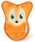 Outward Hound Durablez Tough Plüsch Squeaky Hundespielzeug, Fuchs, Orange, XS