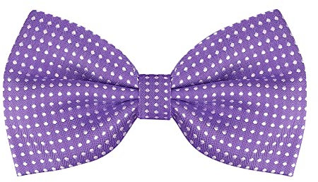 Allegra K Pajarita Pre-Atadas Con Lunares Pajarita Formale De Fiesta Para Hombre Púrpura One Size