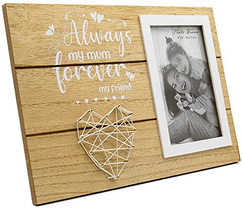 Thetford Design Love Mother Heart String Art Photo Frame (4x6) – Always my Mum Forever My Friend – Gifts for the Perfect Mum Mother’s Day