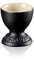 Le Creuset Stoneware Footed Egg Cup, 9 g, 5.3 x 5.3 x 5.9 cm , Matte Black,71702000000099
