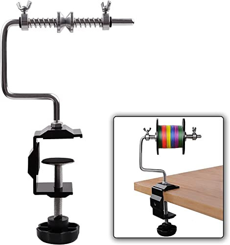 Fishing Line Spooler Portable Reel Winder Machine Adjustable Spooler Line Winder Spool System Fishing Tool Tackle Accessories(Clamp Style)