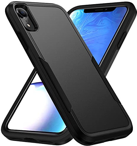 Hsefo Designed for iPhone XR Case, Heavy Duty Protection Shockproof Dropproof Dustproof Anti-Scratch Phone Case Cover for iPhone xr -Black